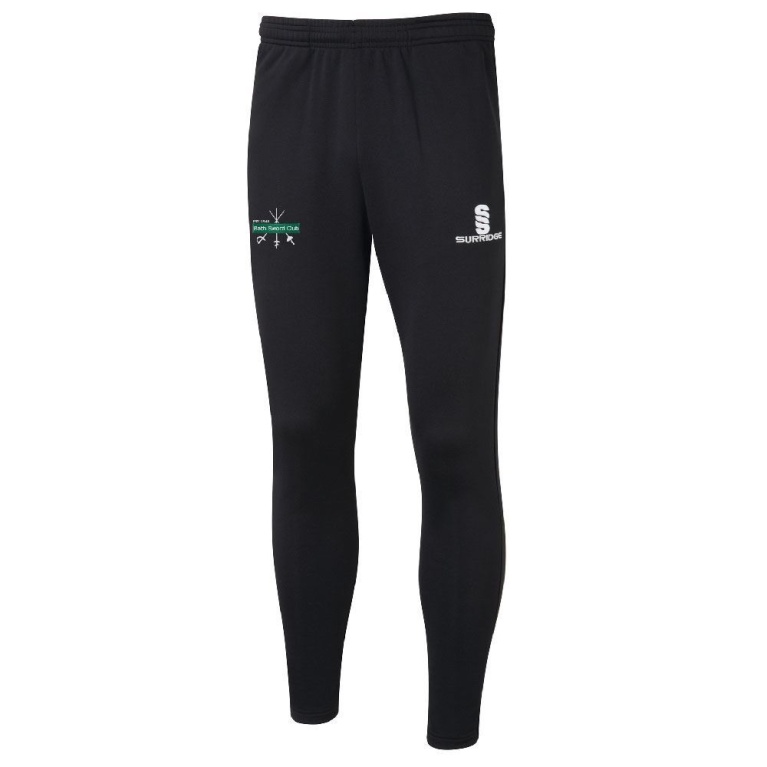 Bath Sword Club Tek Slim Training Pants : Black